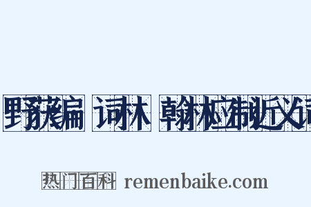 野获编·词林·翰林应制近义词是什么意思的图片